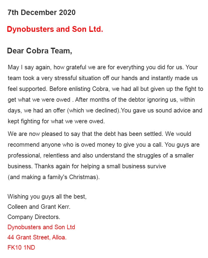 Dynobusters and Son Ltd